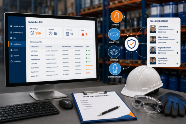 PPE tracking and equipment assignment software for workplace safety