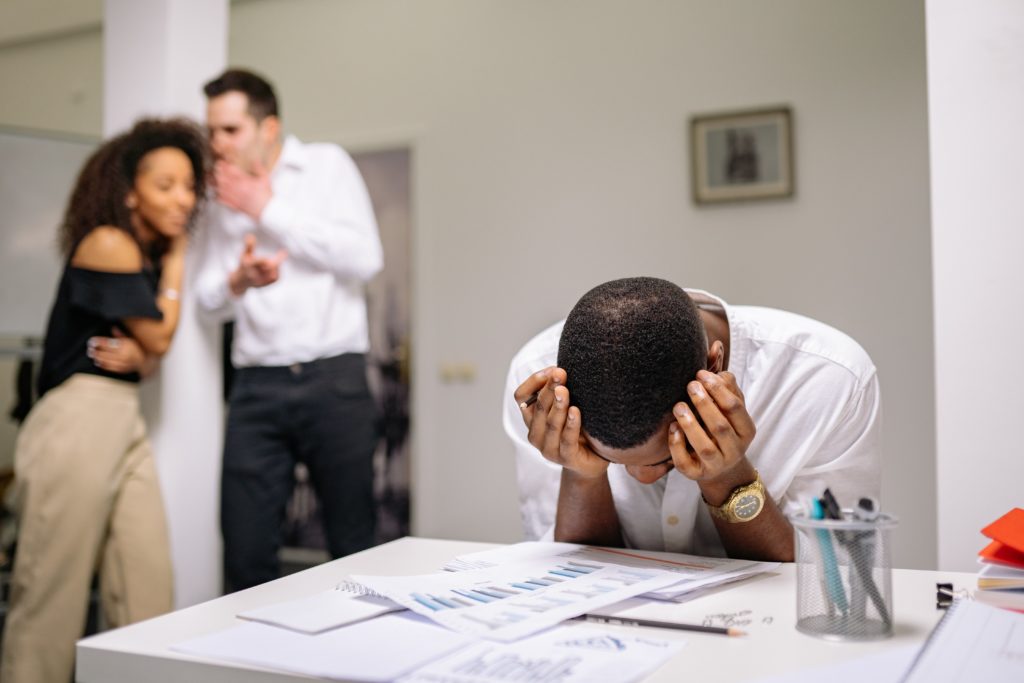 Employee affected by workplace incivility and harassment
