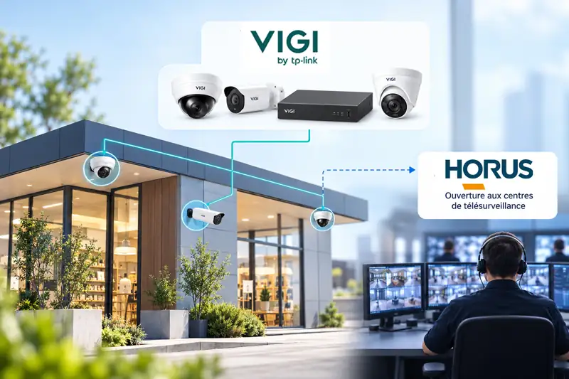 Caméras et enregistreur VIGI by TP-Link raccordés à Horus pour la levée de doute vidéo en centre de télésurveillance